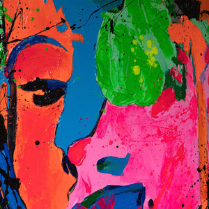 Acrylbild Porträt Pop Art Modern