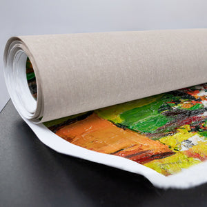 Handgemaltes Acrylbild auf Leinwand gerollt