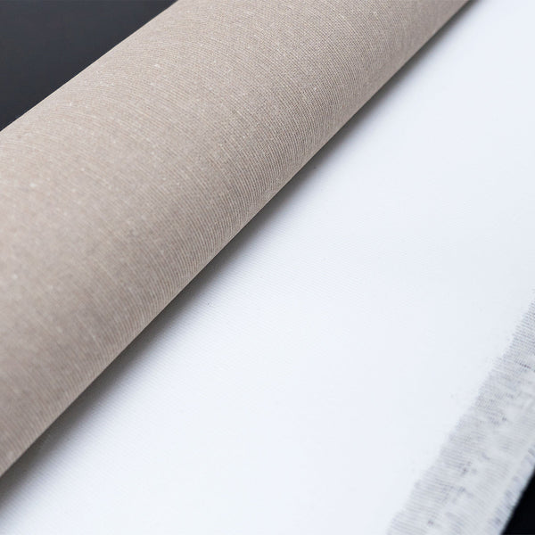Detailaufnahme Randstruktur des Acrylgemäldes auf Leinwand