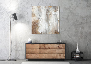 Abstract acrylic painting on canvas "Wisdom" 40x40 inch