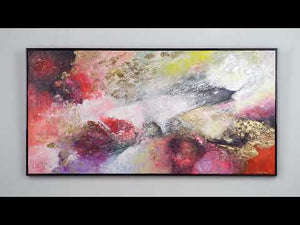 Contemporary abstract art with frame "Bright garden" picture