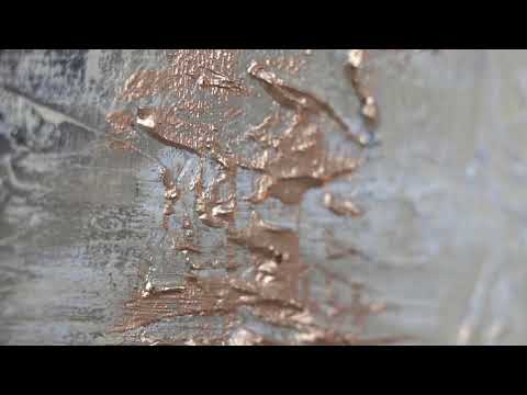 Wall art painting with frame "Weightlessness II" 60x20 inch