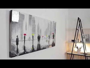 Abstract landscape painting "Nice meeting"