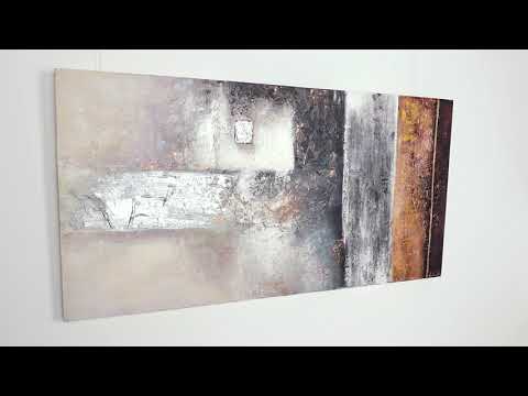 Abstract acrylic painting on canvas in frame "Success"