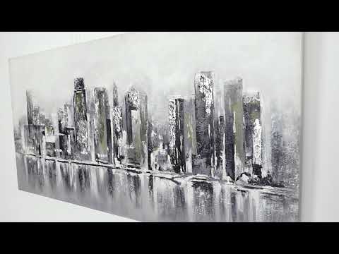 Abstract cityscape wall art "Metropolis"