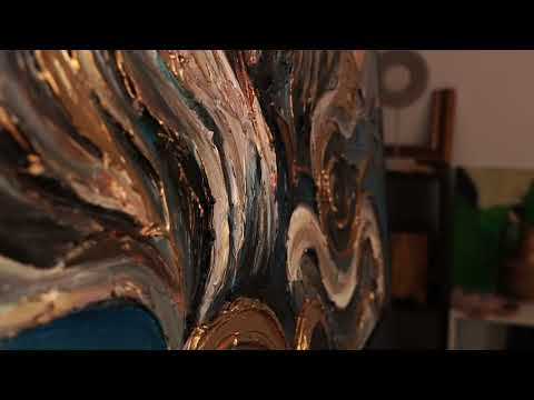 Dynasty of Strength" – Majestic Lion Acrylic Painting with Gold Accents