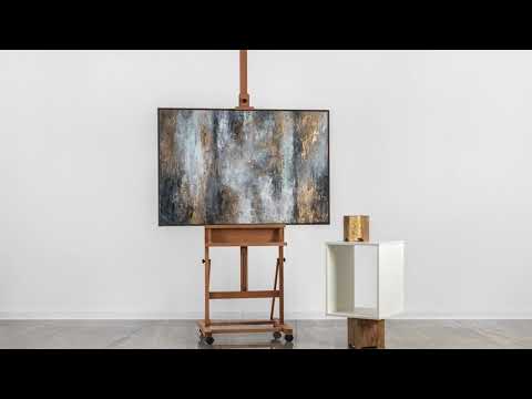 Framed canvas painting for living room "Milky Way II"