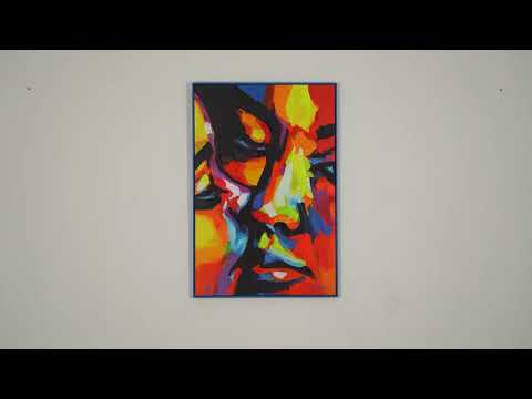 Abstract Canvas Painting "Colors of Love" – Colorful Modern Art with Texture