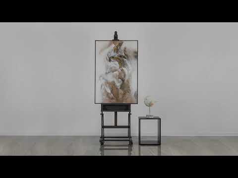 Unique wall decor with frame "The flow of happiness"
