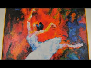 Wall art for living room with frame "Magical ballet"