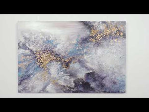 Abstract acrylic art with frame "Renaissance" 48x32 inch