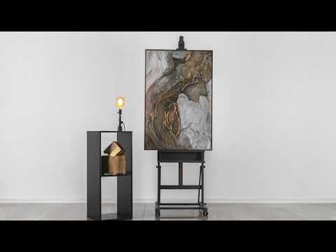 Framed modern wall art for living room "Treasure"