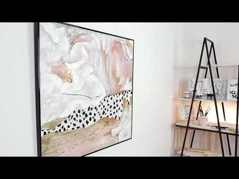 Abstract Art "Style" Hand-painted picture on canvas with frame