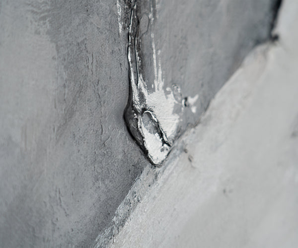 Strukturmalerei Schwarz Weiß handgemalt moderne Kunst