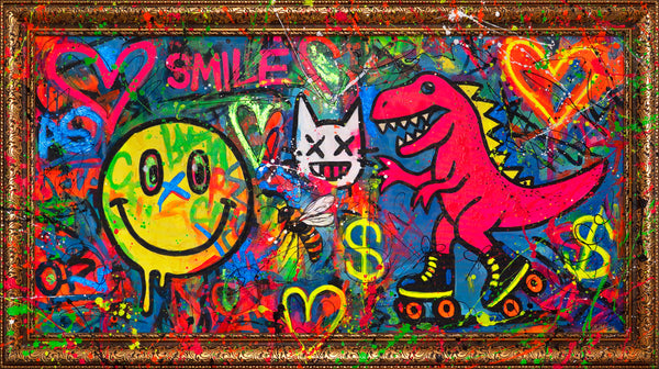 Urban Art Acrylmalerei Farbenfroh