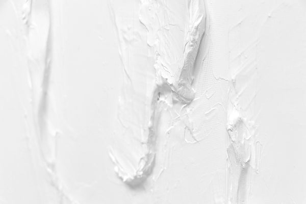 Struktur Acrylbild in Weiß und Beige