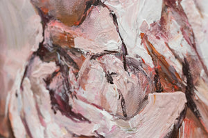 Painting of flowers for living room "Bouquet of peonies"